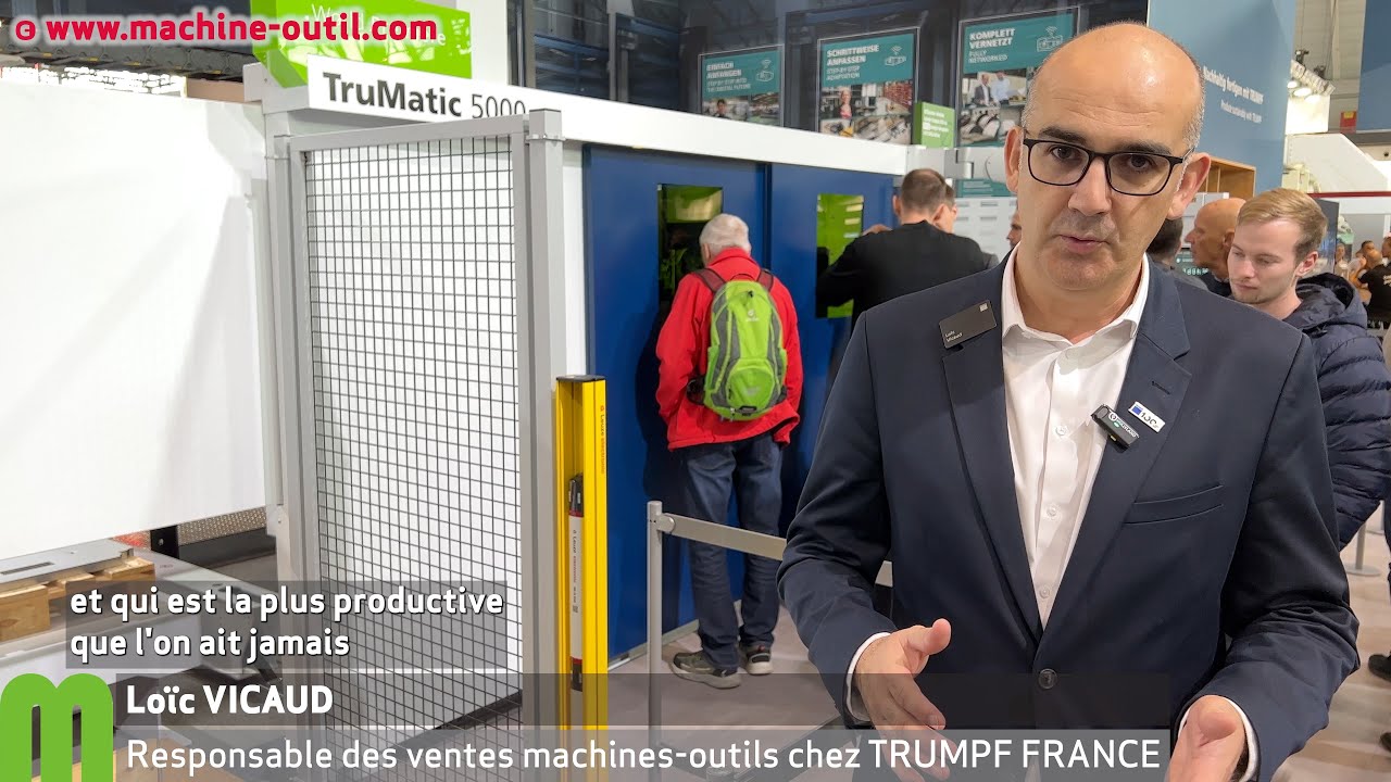 Combiné de poinçonnage découpe laser avec extraction et tri des pièces Trumpf TruMatic 5000