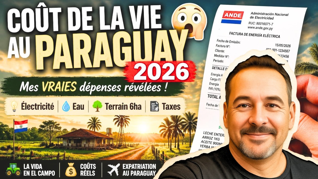 Mes factures au Paraguay : je paie 3 fois moins qu’en France (preuve en chiffres)