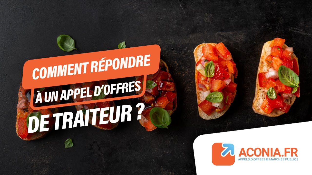 Comment réponse à un appel d'offres de prestations de traiteur ?