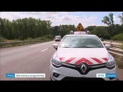 Travaux sur les ponts de Richemont dans le sens Thionville-Metz