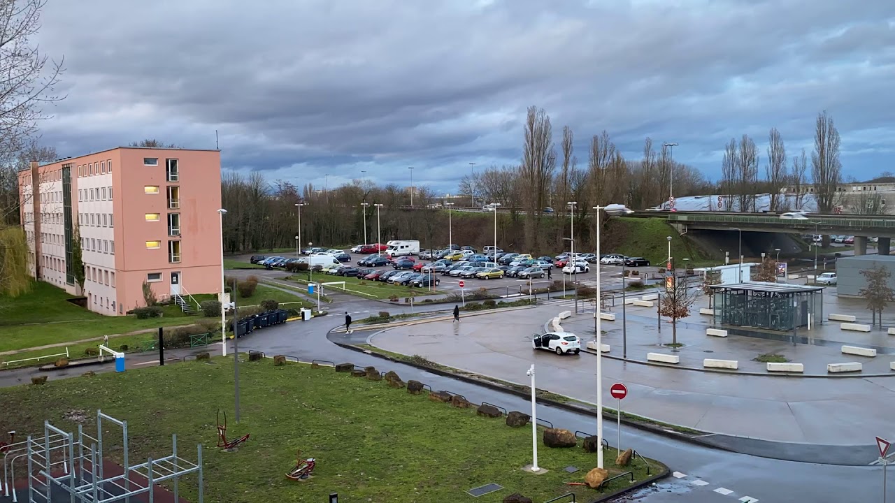 Coucher de Soleil sur l’Île du Saulcy à Metz