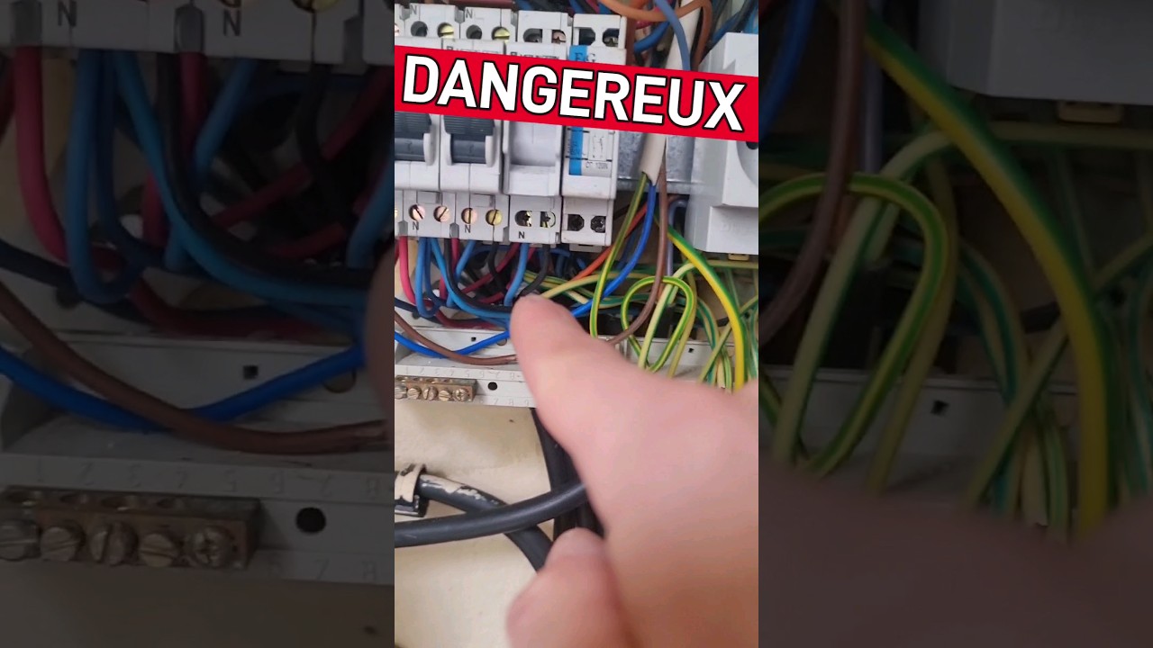 Tableau électrique Les erreurs terribles #lesdisjonctes #electricien #électricité