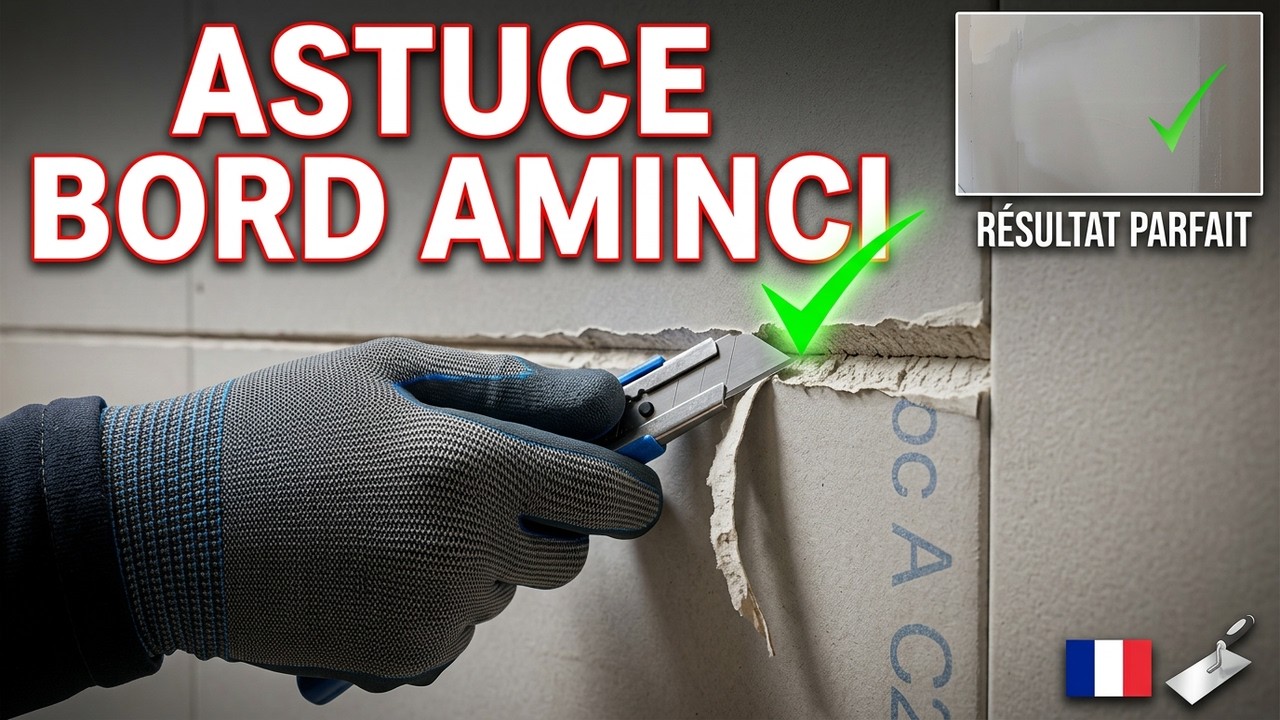 Comment réaliser un joint entre des plaques sans bord aminci