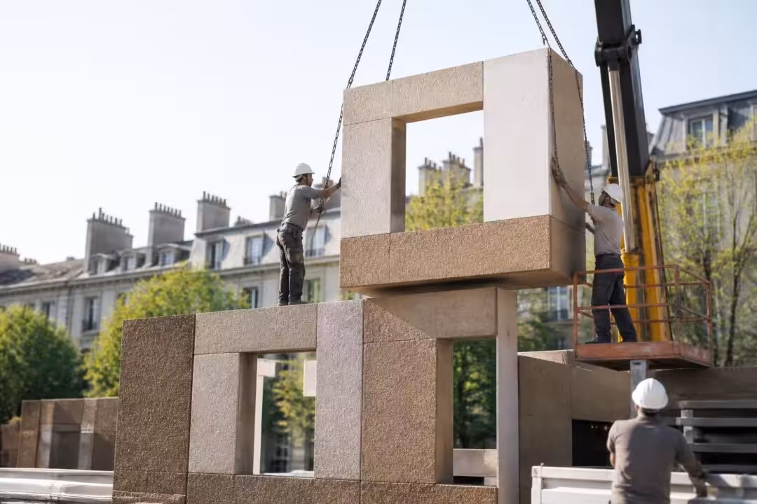 découvrez un projet immobilier innovant à bordeaux, utilisant un assemblage modulaire de béton d'argile façonné en atelier pour allier modernité et durabilité.